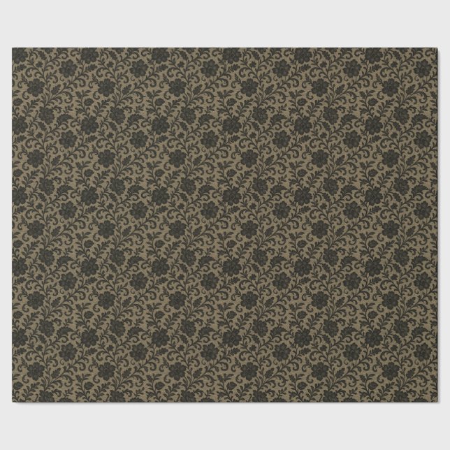 Victorian Gothic Lace & Parchment All-Occasion Wrapping Paper (Seam)