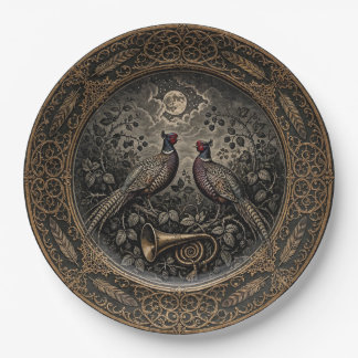 Victorian Gothic Pheasant Dinner Plate