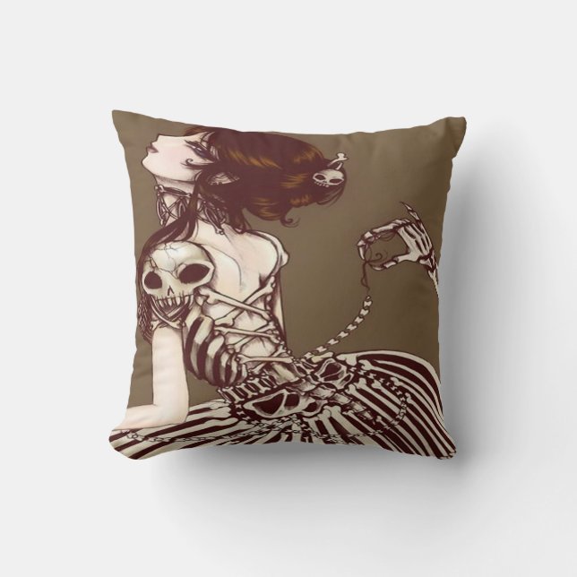 Victorian Gothic Throw Pillow (Front)