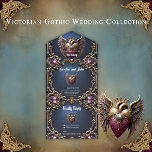 Victorian Gothic Wedding Collection All In One Invitation