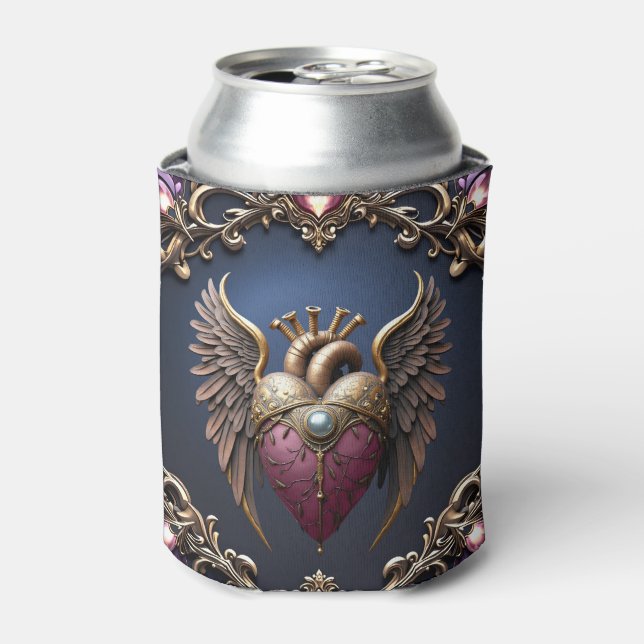 Victorian Gothic Wedding Collection Can Cooler (Can Front)