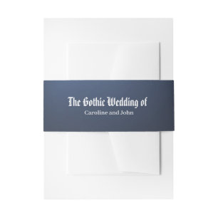 Victorian Gothic Wedding Collection Invitation Belly Band