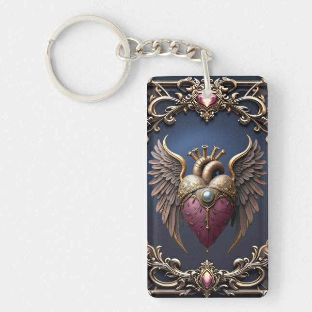 Victorian Gothic Wedding Collection Keychain (Front)