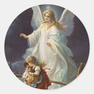 Victorian Guardian Angel Stickers