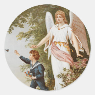 Victorian Guardian Angel Stickers