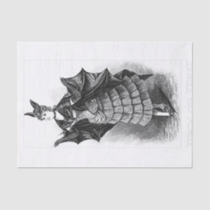 Victorian Halloween costume bat decoupage Tissue Paper