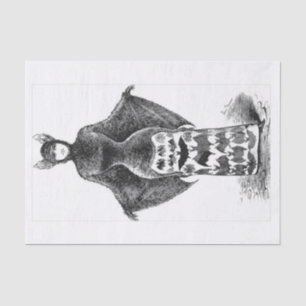 Victorian Halloween costume decoupage Tissue Paper