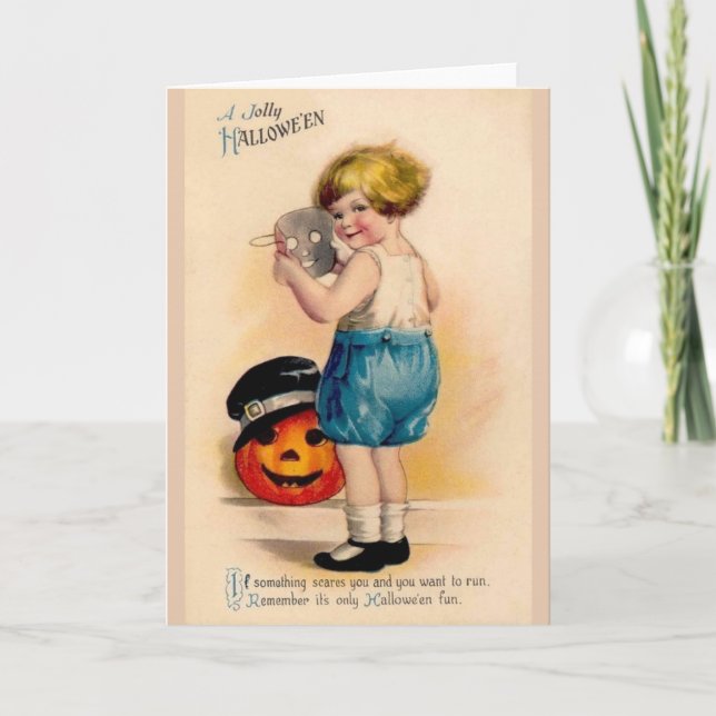 Victorian Halloween Fun Greeting Card (Front)