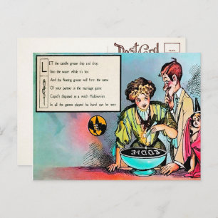 Victorian Halloween Poem 3 Postcard