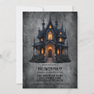 Victorian Haunted Mansion Halloween Party Invitation