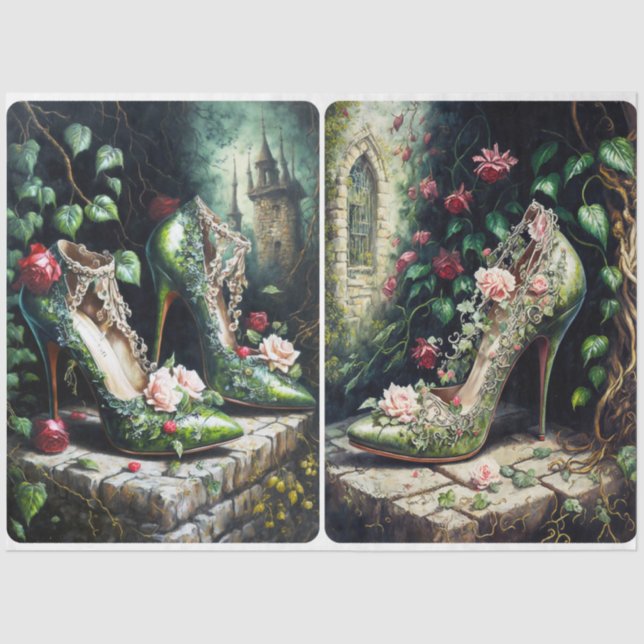 victorian heels tissue paper (Front)