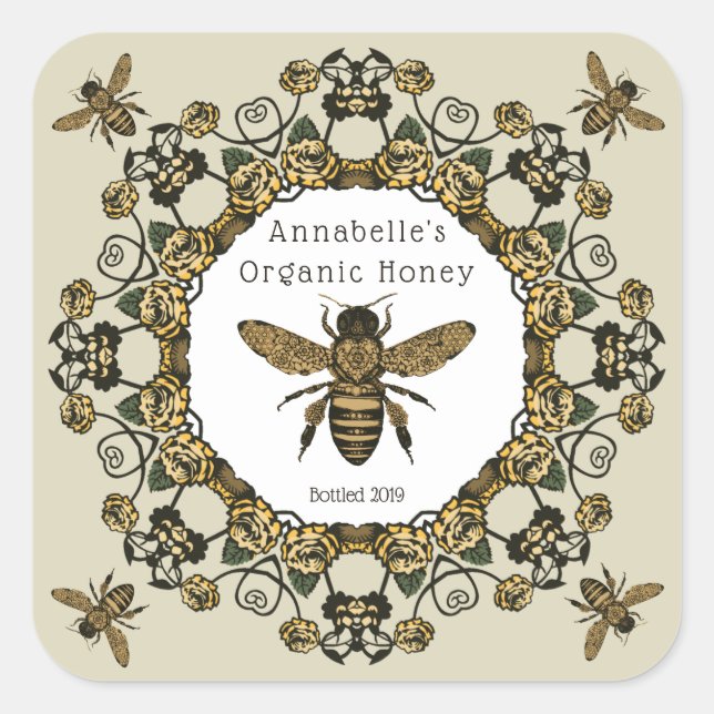 Victorian Honey Label Personalize (Front)