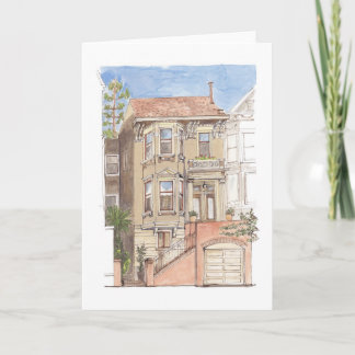 Victorian house card