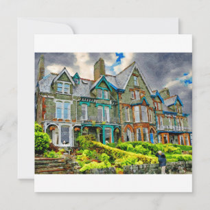 Victorian house in Keswick painted in watercolor