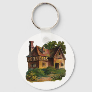 Victorian House Keychain