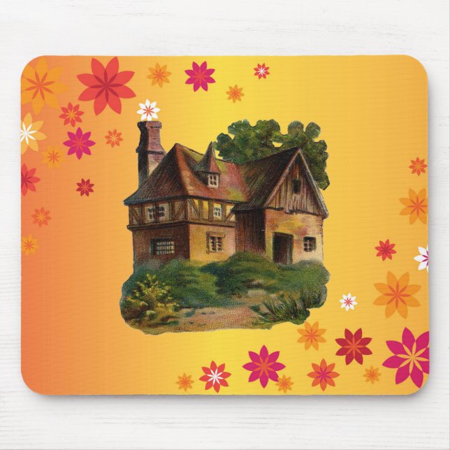 Victorian House Mouse Pad (Front)