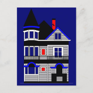 Victorian House Postcard