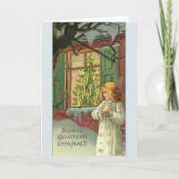 Victorian Hungarian Karácsonyi Christmas Card