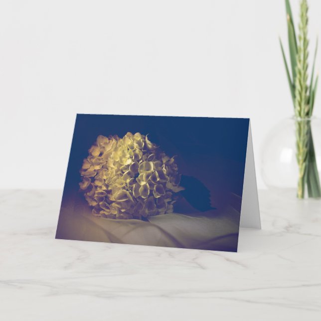 Victorian Hydrangea Holiday Card (Front)