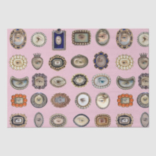 Victorian Inspired Lover's Eyes, original art Tissue Paper
