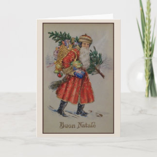 Victorian Italian Christmas Buon Natale Card