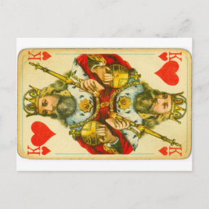 Victorian King of Hearts Postcard
