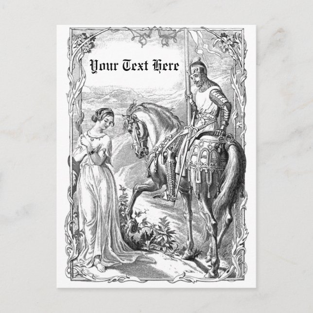Victorian Knight Postcard (Front)