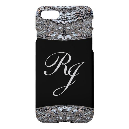Victorian Lace Night Monogram iPhone 8/7 Case