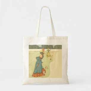Victorian Ladies Croquet Vintage Garden Party Tote Bag