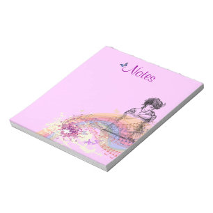 Victorian Lady ColorSplash Notepad