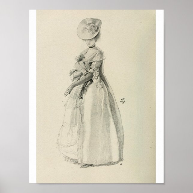 Victorian Lady Fashion Poster (Front)