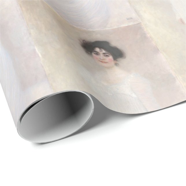 Victorian Lady in White Klimt Wrapping Paper (Roll Corner)