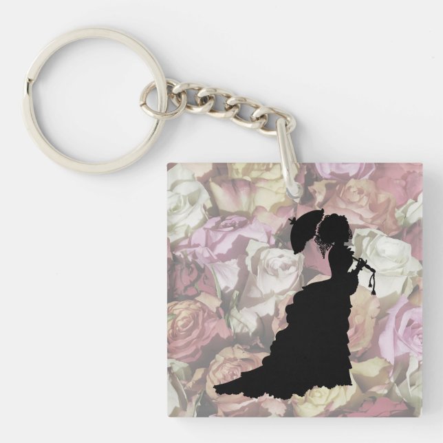 Victorian Lady Keychain (Front)