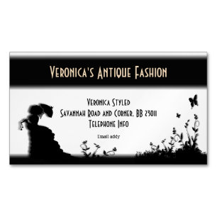 Victorian Lady Magnetic Business Card