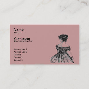 Victorian Lady Profile/Business Card