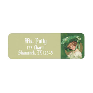 Victorian Lady Return Address Labels