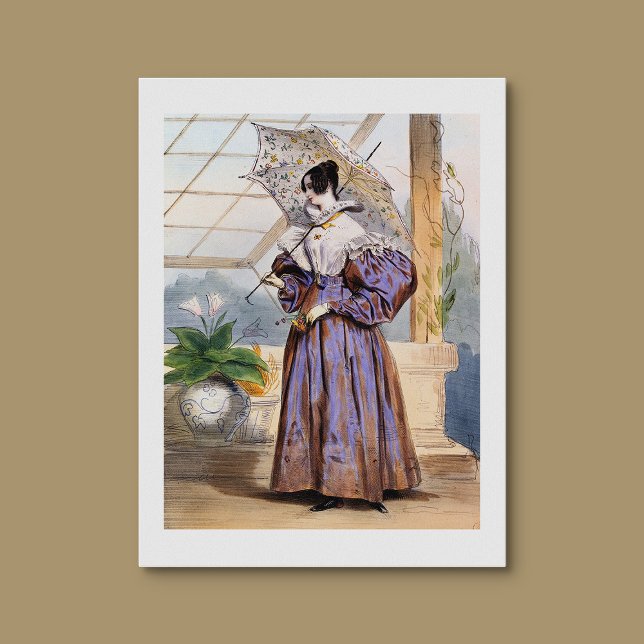 Victorian Lady with Parasol - Elegant Garden Art P Poster (Creator Uploaded)
