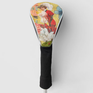 Victorian Lady Woman Fun Carriage Golf Head Cover