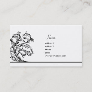 Victorian Leaves Business Card