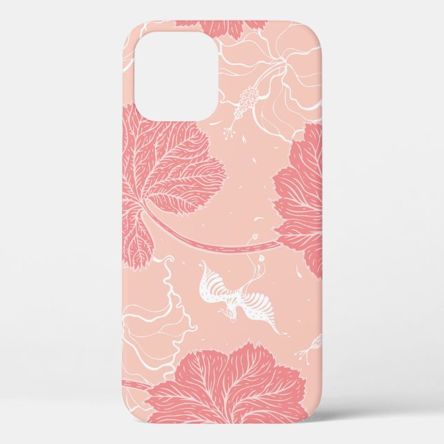 Victorian Leaves: Hand Drawn Ornament. Case-Mate iPhone Case (Back)