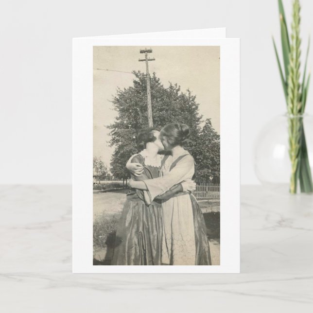 Victorian Lesbian Valentine's Day Card (Front)