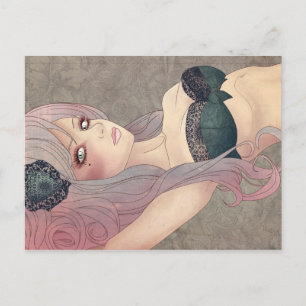 Victorian Lingerie Postcard