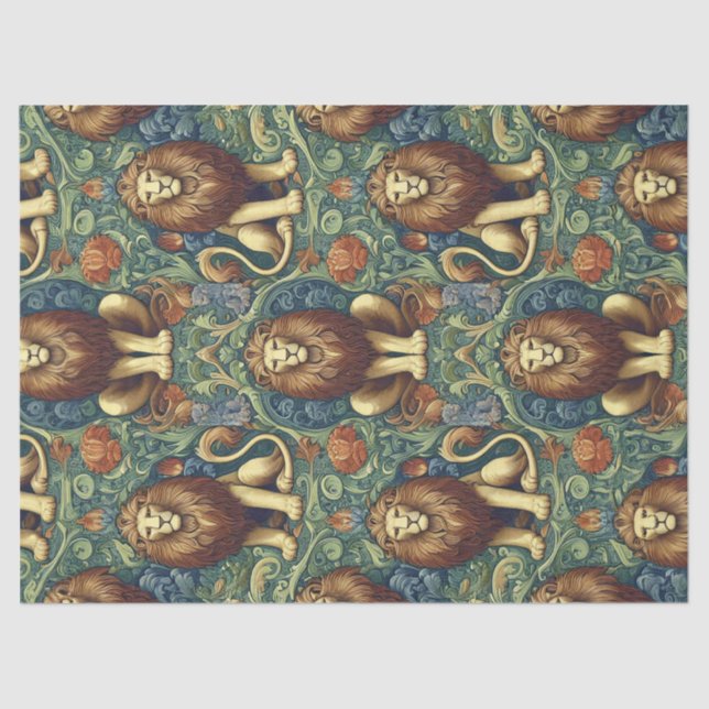 Victorian Lions Tissue Paper (Front)
