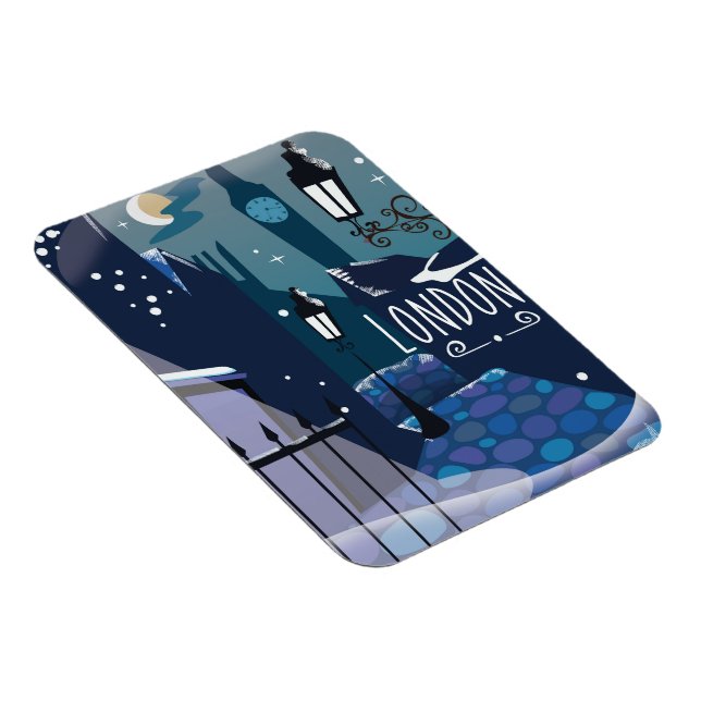 Victorian London cartoon Magnet (Right Side)