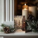 Victorian London Winter Christmas Classic Greeting Card<br><div class="desc">Celebrate the holiday season with our Victorian London Winter Christmas Classic Greetings Card. This elegantly designed card features a stunning illustration of London in the Victorian era, showcasing iconic landmarks and charming streets draped in a picturesque layer of snow. The nostalgic artwork captures the warmth and joy of a classic...</div>