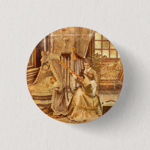 Victorian Lullaby 1 Inch Round Button