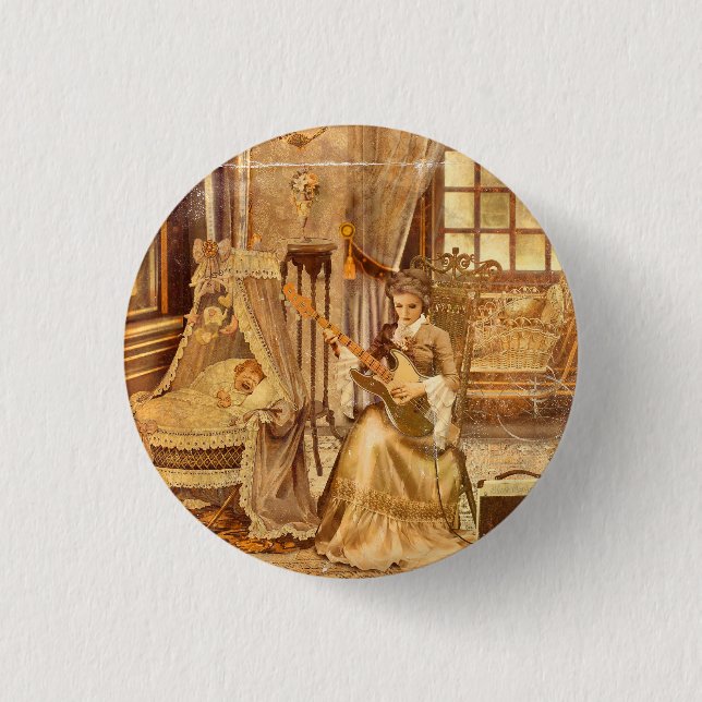 Victorian Lullaby 1 Inch Round Button (Front)