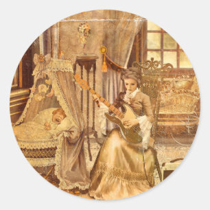 Victorian Lullaby Classic Round Sticker