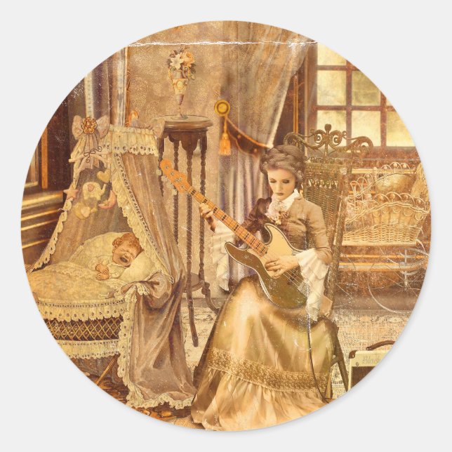 Victorian Lullaby Classic Round Sticker (Front)