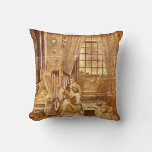 Victorian Lullaby Throw Pillow